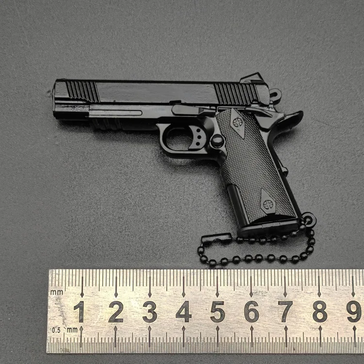 Metal Gun Model 1:3 Untitled Kimber 1911 Model Keychain Pendant 2