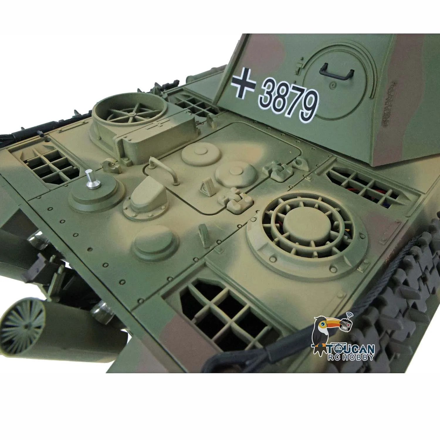 1/16 Scale Heng Long RC Tank Model Toys 7.0 FPV Customized Panther G RTR 3879 Metal Tracks Wheels Gift TH17492-SMT5 5