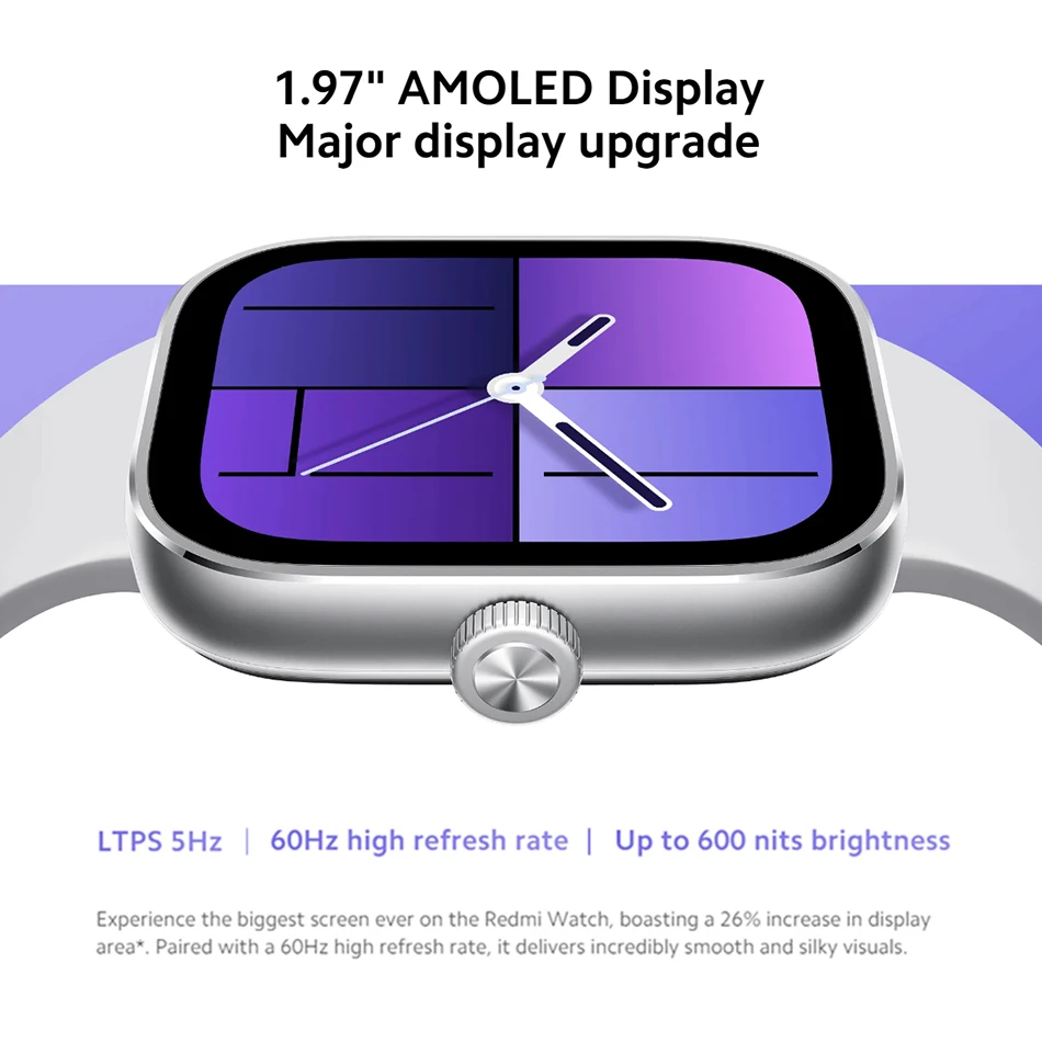 ۷ι  Redmi Watch 4 ʴ 1.97 ġ AMOLED ÷, ͸  20 , 5 ý GNSS  ȭ,  