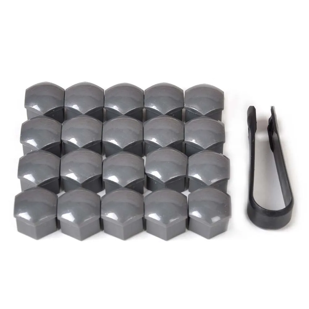 Tire Screw Cap Wheel Hub Covers Wheel Hub Caps 20Pcs 17mm Wheel Nut Bolt Screw Cover Cap Head Cover Cap For VW Audi Skoda