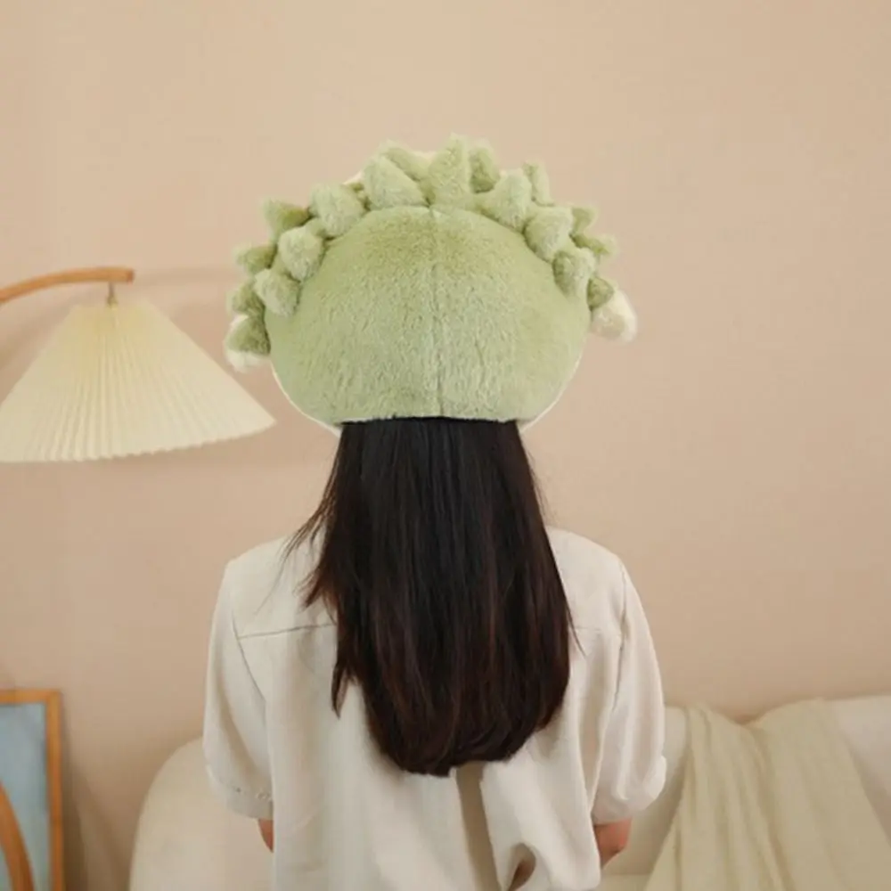 Cute Stuffed Doll Plush Durian Hat Warm Fluffy Plush Hat Toys Soft Comfort Durian Cap Kids Birthday Christmas