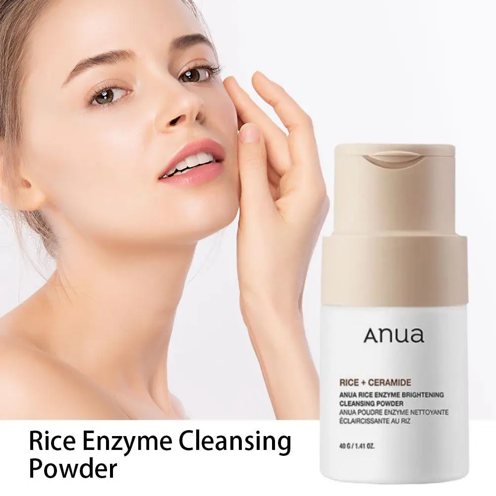 Anua Rice Enzyme Brightening Powder Mild Moisturizing Deep Cleansing Pores Facial Cleanser Ceramide Exfoliator Skin Care