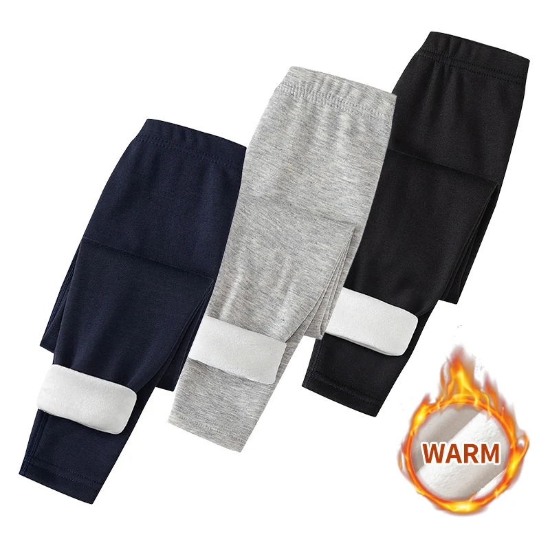 Kids Fleece Warm Leggings 3