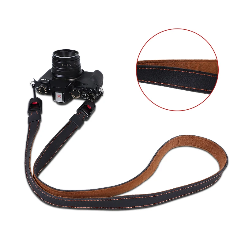 후지필름 X100VI X100V X-E4 XT4 XT5 XS10 XS20 XT50 XT200 X-T100 XT20 XT30 II용 퀵 릴리즈 가죽 카메라 목/어깨 스트랩