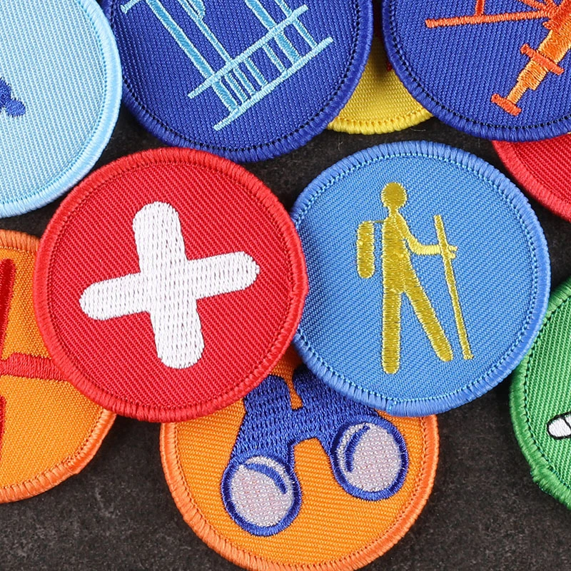 Self Adhesive Patches Tactical Insignia Patch Embroidery Cloth Patches Boy Scouts