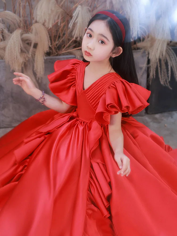 Girl Princess Dress for New Year Baby Elegant Wedding Dresses