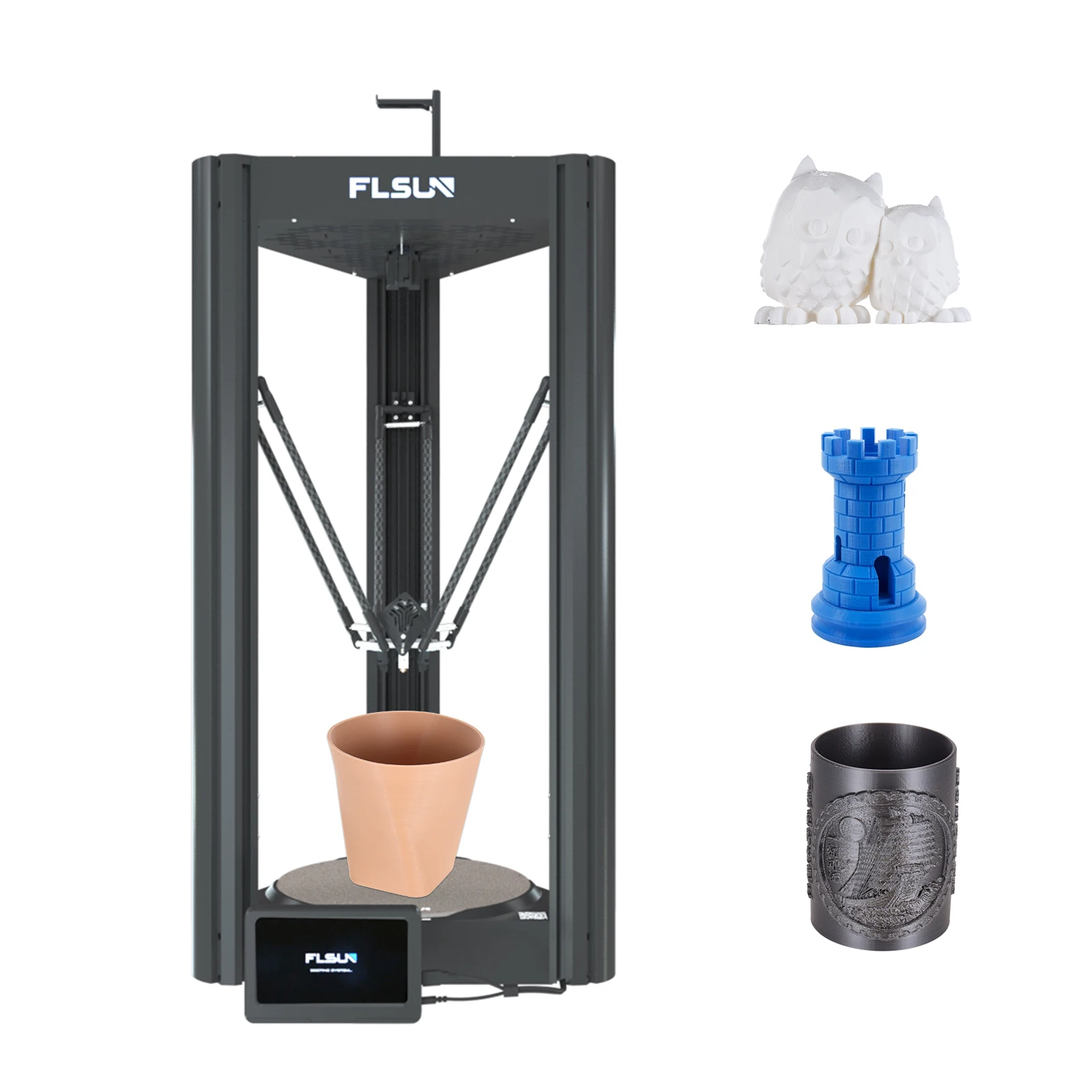 FLSUN V400 Delta 3D drukarka 400 mm/s szybkobieżny czujnik żarnika z bezpośrednim napędem 300 ℃ dysza FDM 1.75 PLA DIY WIFI 3 FLSUN V400 Delta 3D drukarka 400 mm/s szybkobieżny czujnik żarnika z bezpośrednim napędem 300 ℃ dysza FDM 1.75 PLA DIY WIFI - Image 3