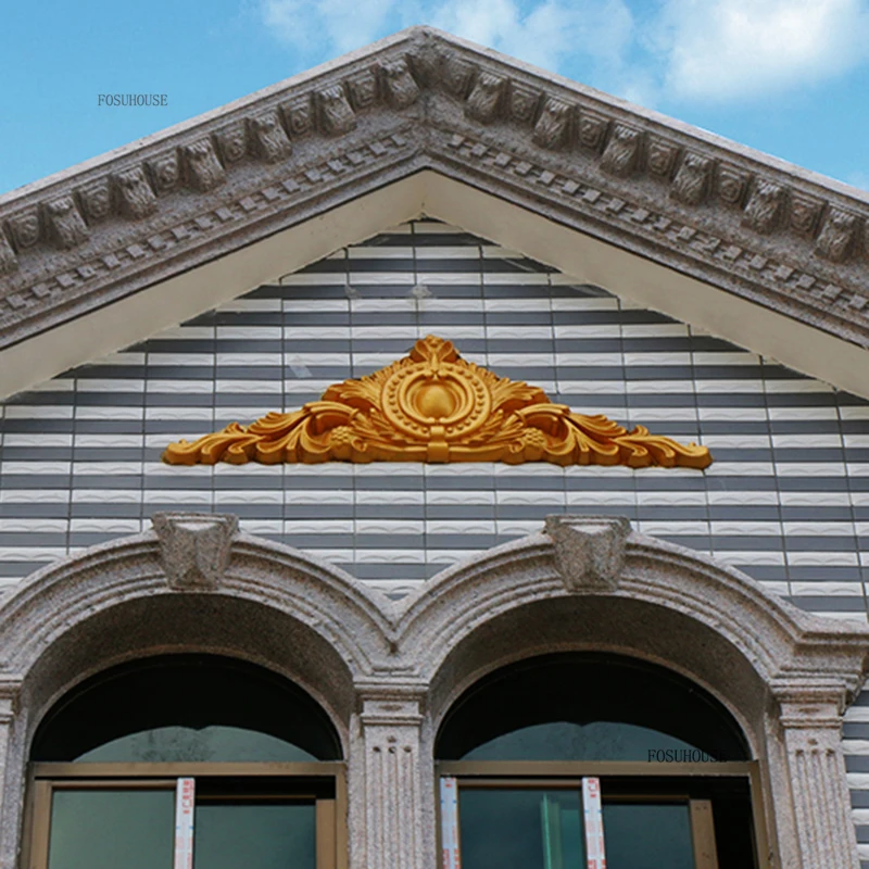 European Roman Column Pediment Mold Villa Exterior Wall Decoration Light Luxury Simple Decoration Cast-in-place Cement Template