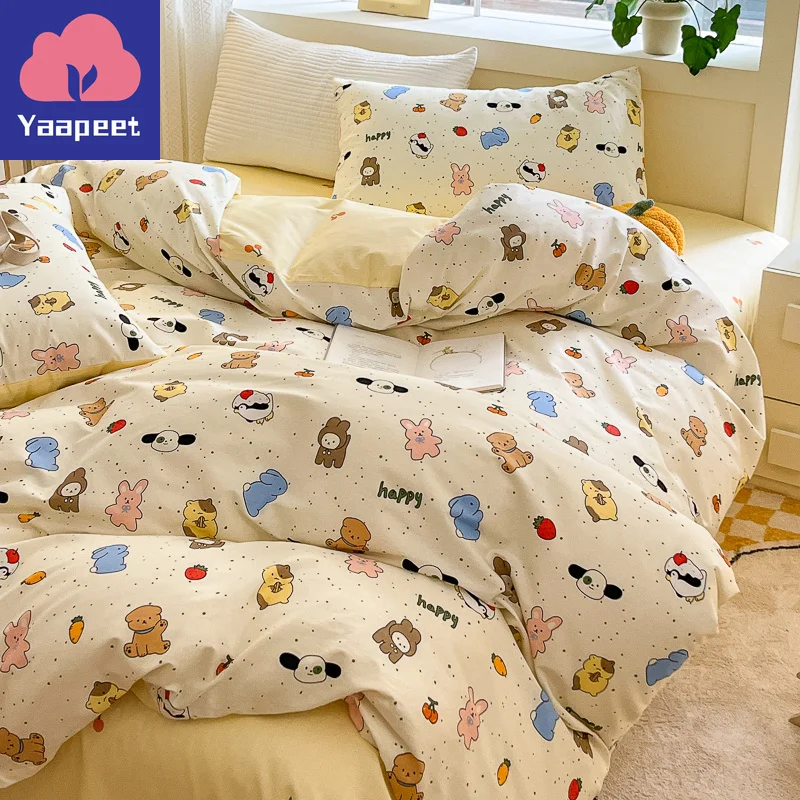 

100% Cotton Quilt Cover Cartoon Style Duvet Cover for Kids funda nordica Skin-friendly Comforter Covers (No Pillowcase)