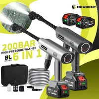 NEWBENY 200Bar 6 IN 1 Brushless Electric Car Washer Cordless Garden Foam Generator Cleaning Machine For Makita 18V-21V Battery 1