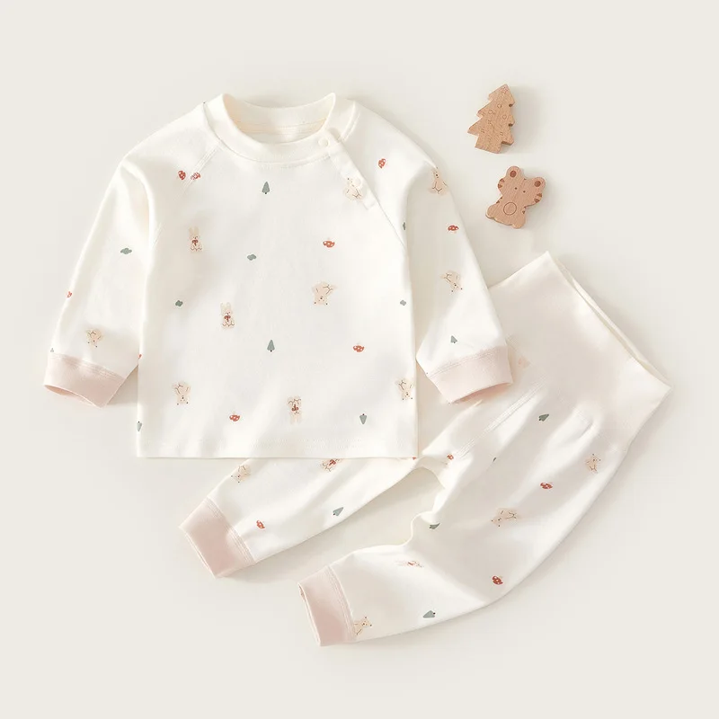 Cotton Baby Pajamas Set for Autumn