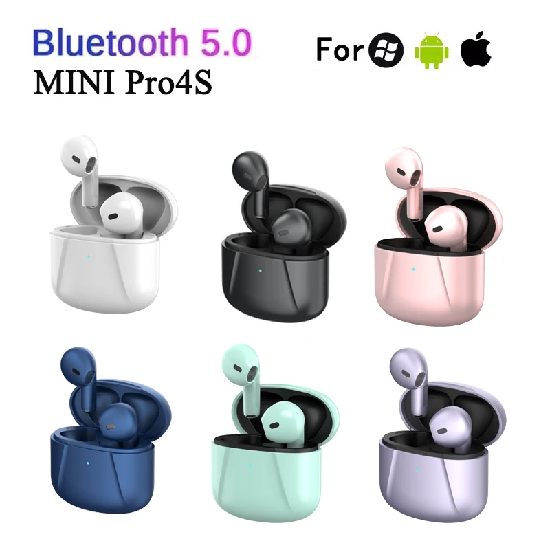 Новые беспроводные мини-наушники Air Pro 4S TWS с Bluetooth 5 0 зарядным чехлом спортивные