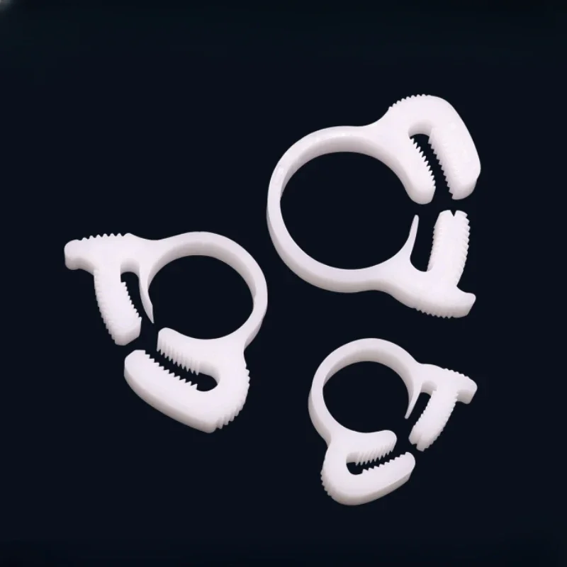 

Plastic Laryngeal Clamp Durable Antirust Corrosion Resistance High Temperature Resistance Strong Pipe Clamp Seal Fasteners Clip