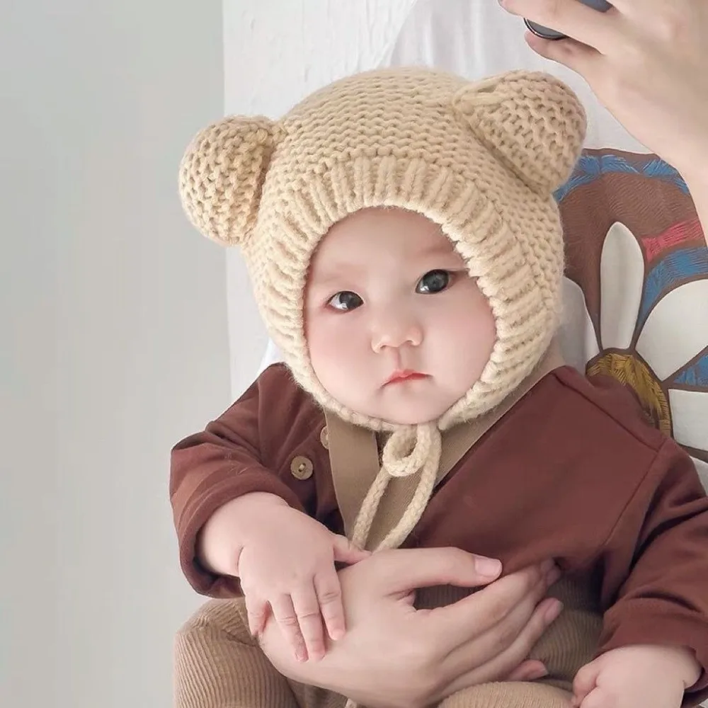 Warm Knitted Beanie Hat for Kids Cold Weather