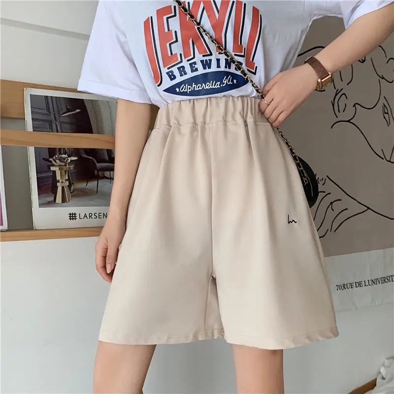 golf shorts Summer Women Cycling Shorts Sweet Casual Harajuku Cotton Sports Loose Wide-leg Elastic Fitness Shorts Pattern Clothing Aesthetic hotpants