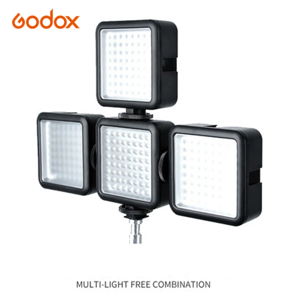 Godox светодиодный-64 светильник Multi Free комбинированный видео свет лампа для