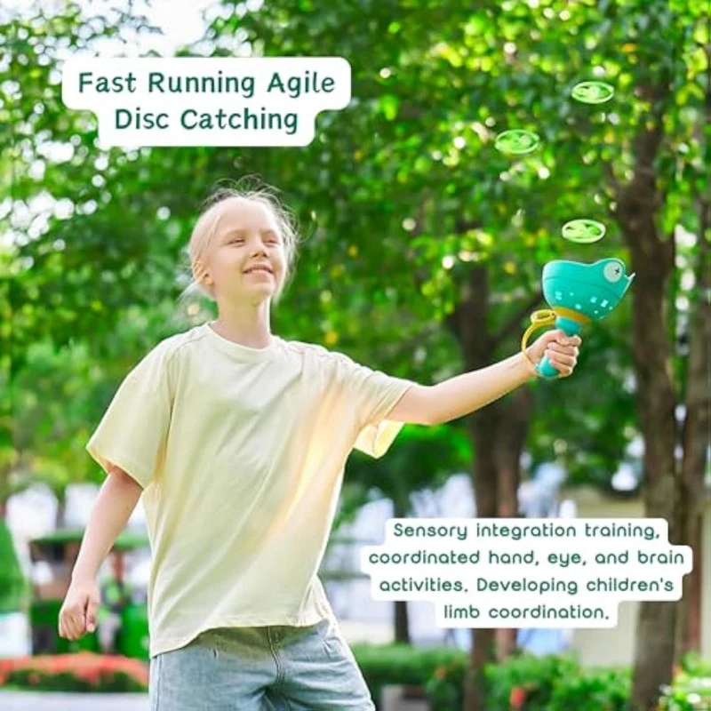 ABJA-Launcher Set, Outdoor Spring Game, Safe And Fun Yard Toy, Promotes Active Play For Children