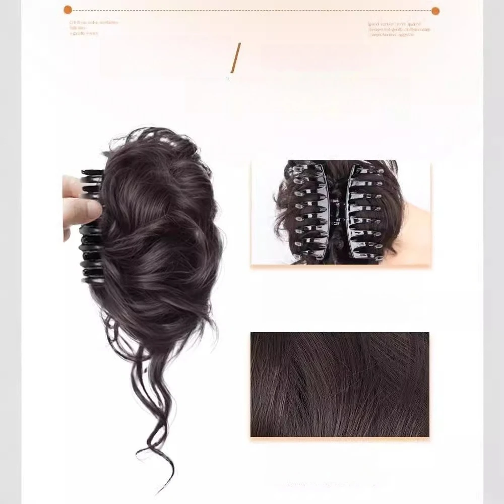 합성 가발, 천금색 번즈, 꽃봉오리 머리 모양, 우아한 헤어 스타일링 도구, 사실적인 헤어, 인터넷 유명인 하이 크라운 탑