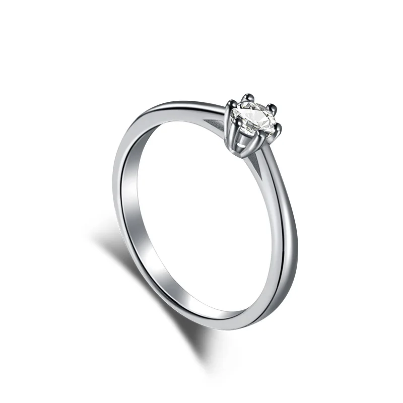 

Кольцо женское из серебра 925 пробы со сверкающими бриллиантами