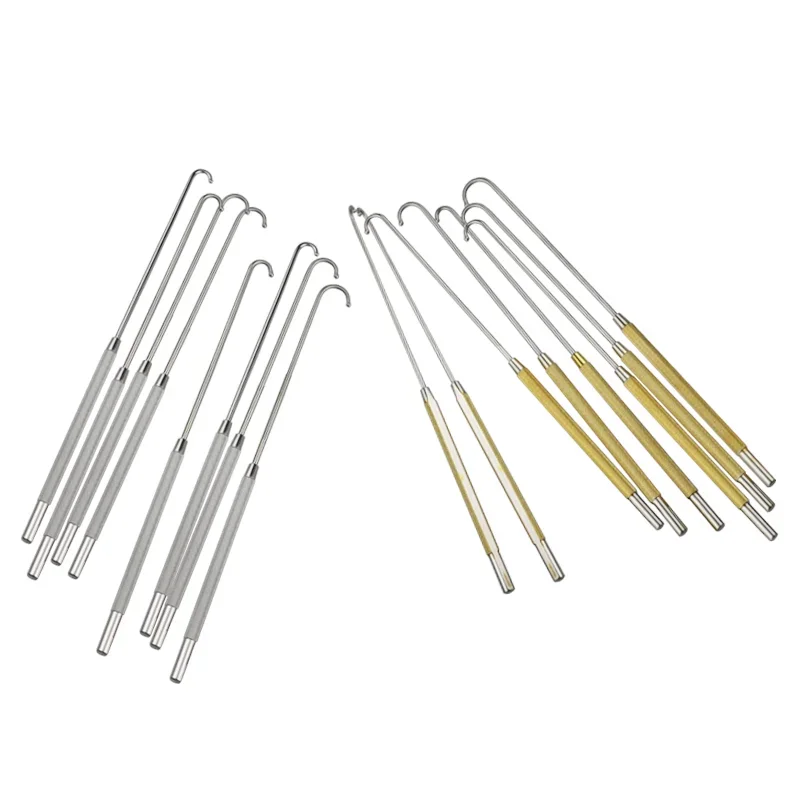 Orthopedic Instruments Veterinary Surgical Instruments 200mm Long Uterine Hook Animal Ovariectomy Spay Snook Dogs Cats Veterinary Pet Orthopedic Instruments 1pcs pet