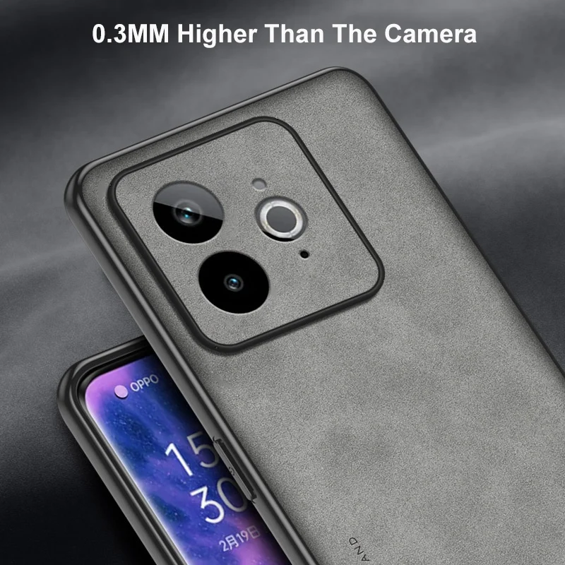 Luxury PU Leather Matte Silicone Protective Phone Case - Sleek and Stylish Back Cover