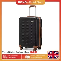 Kono 20/24/28inch Lightweight Cabin Suitcase, ABS Hard Shell with 4 Spinner Wheels, TSA Lock, Compact Hand Luggage Travel Case