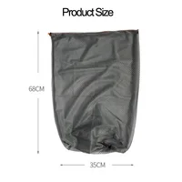Home Clothing Down Quilt Foldable Mesh Storage Bags Hanging Organizers Sleeping Bag Compression Drawstring Sack Wardrobe Pouch 2