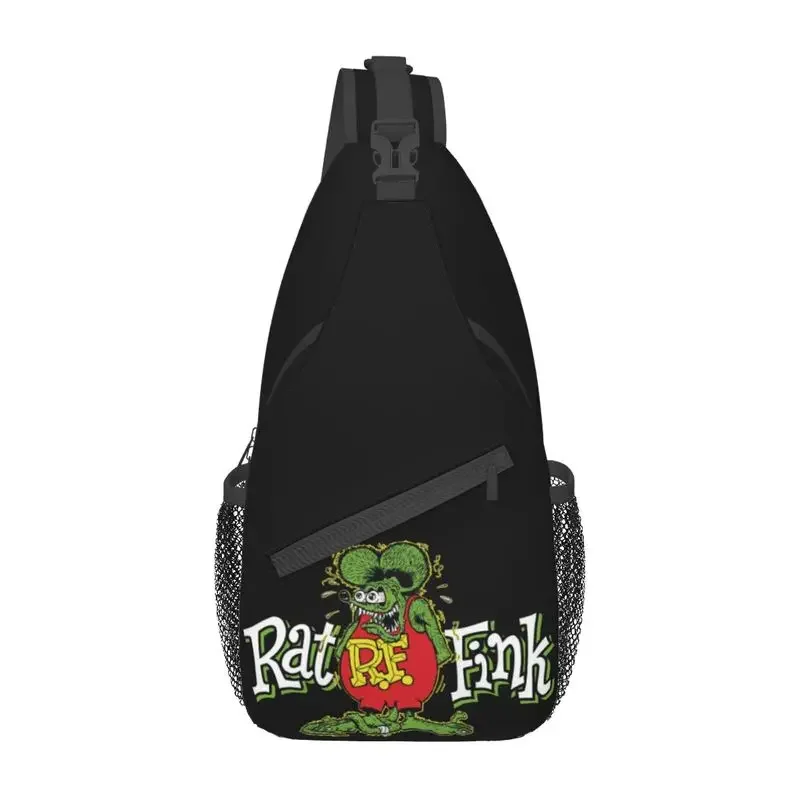 

Повседневный мужской рюкзак-слинг через плечо с аниме рисунком крысы Финка для кемпинга и езды на велосипеде