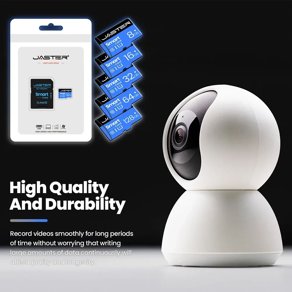High-Speed Blue Flash Memory Card - Available in 4GB to 128GB Capacities, Class 10 SD Card