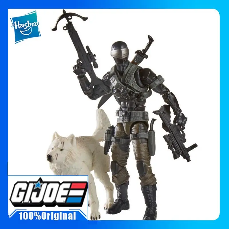 

Hasbro Special Forces anime peripheral 6 inch movable GIJOE Snake Eyes Masked Man White Wolf set new in stock figures