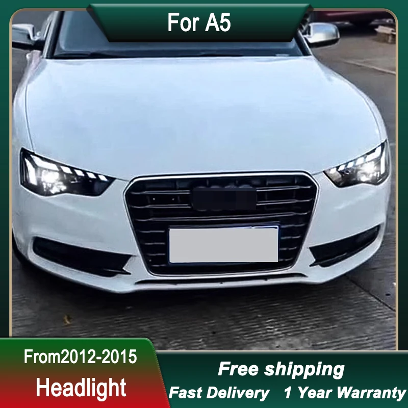 

Car Headlight For Audi A5 2012-2015 Refit to RS5 Style LED Head Lamp Upgrade DRL Head Lamp Front light Assembly
