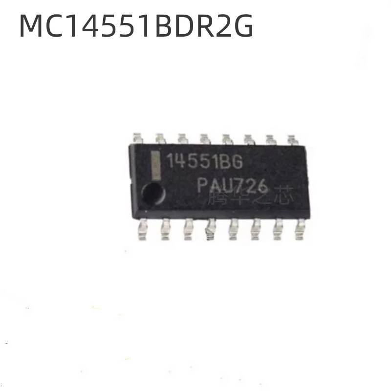 

10PCS new silk-screen 14551B MC14551BDR2G package SOP16 analog switch chip multiplexer