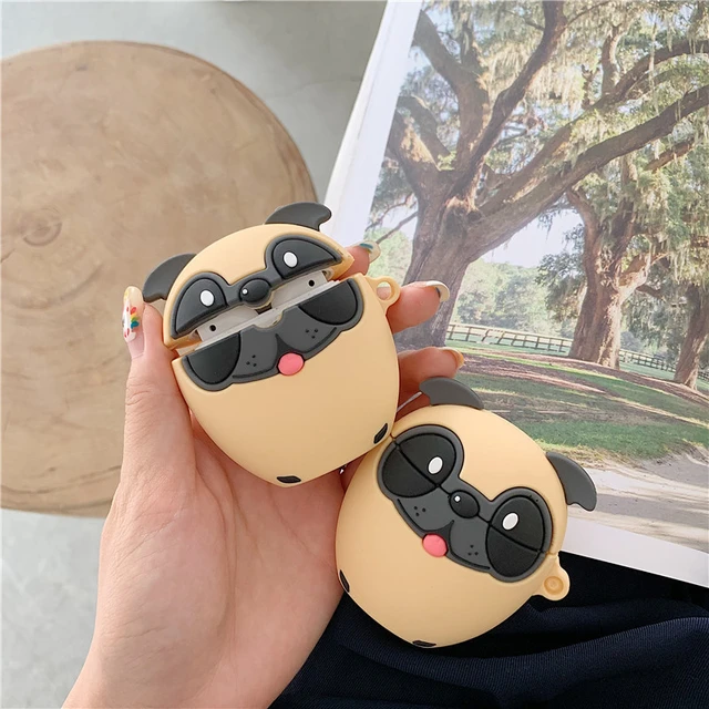 Lindas fundas de silicona de dibujos animados para airpods 1 2