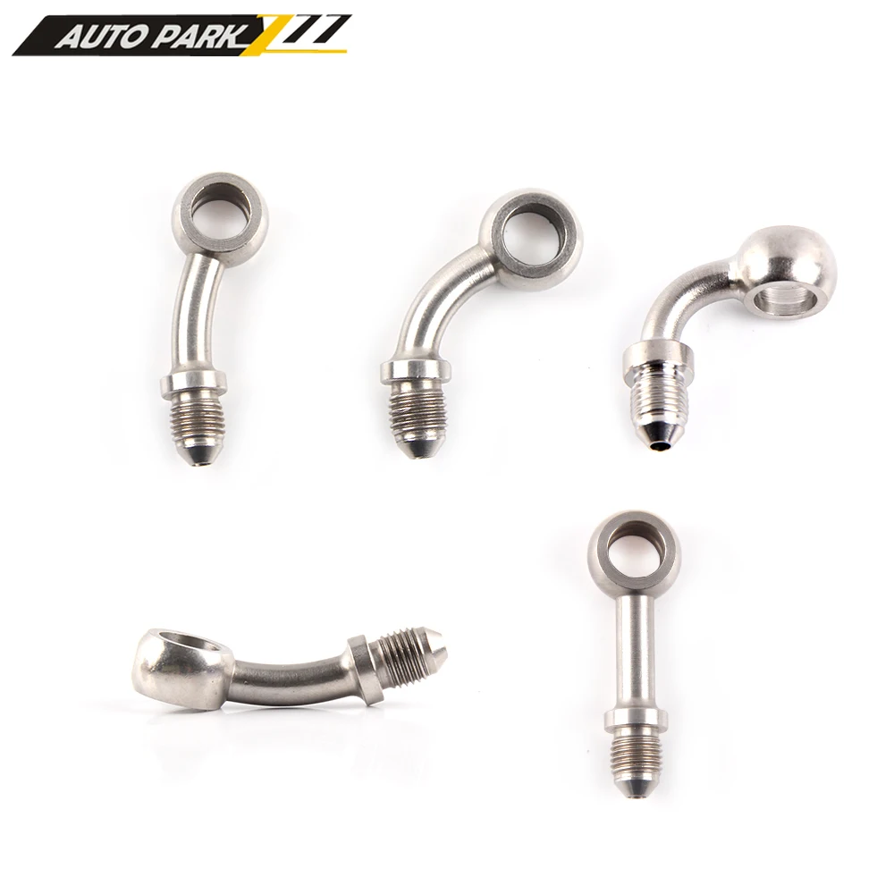 Brake Oil Connector Racing Brake Hose Lines AN3 Motorcycle Motor Bike Hydraulic Brake Oil Hose Line Fitting stainless Steel 10mm hole