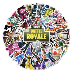 Fortnited Large Capacity Pencil Case - Kids Stationery Organizer and Game - Themed Gift (Random 50pcs Sticker)
