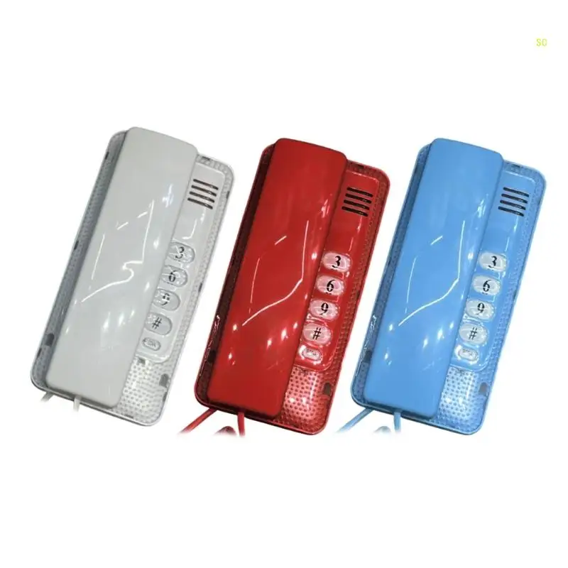 Telefono Fisso Telefono Con Filo Telefono Montabile A Parete Mini Formato Fisso Dropship