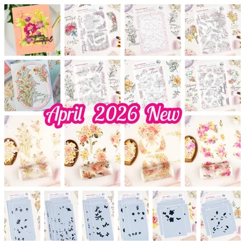 Pink Fresh Golden Poppies Celebrate in Blooms Whispering Daffodils Stamp Dies Stencils DIY Florals Notion Story Lace 2026 April 1