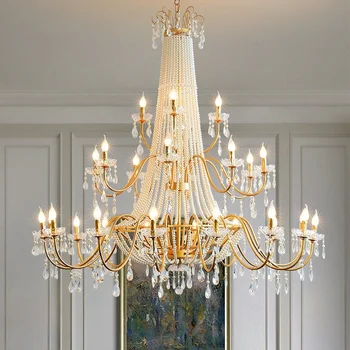 French Crystal Candle Chandelier 1
