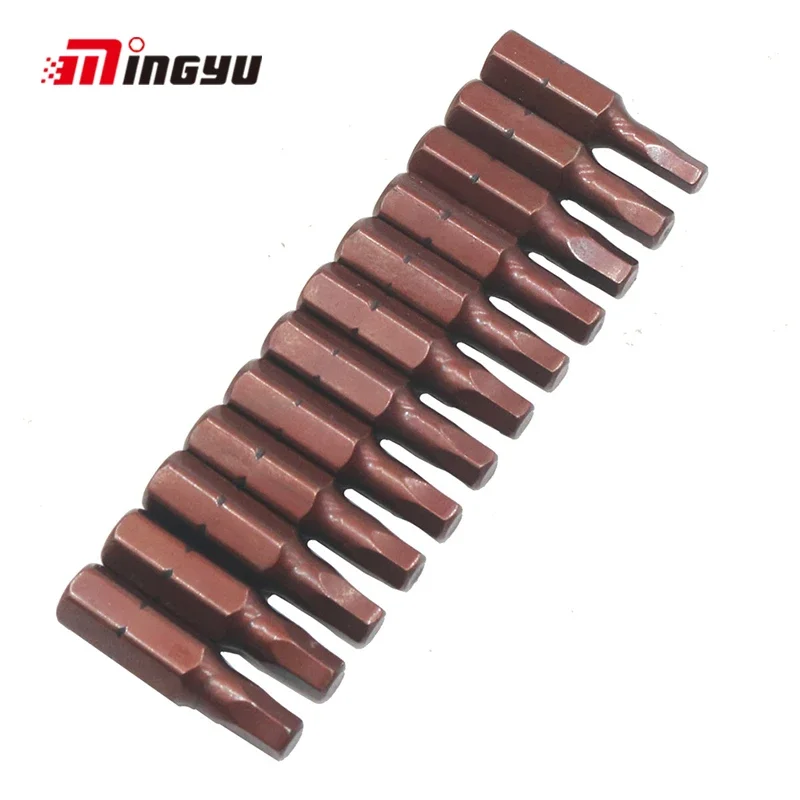 

H2 To H6 Allen Bits 1/4 12 Pcs Screw Driver Kit with Hole for Electric Tool S2 Steel Magnet Impact Hex Screwdriver Bit Set