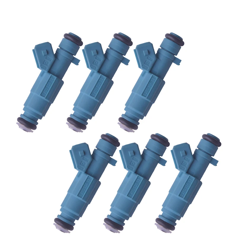 

DEFUS 6pcs 350cc OE 0280156139 Fuel Inejctor Nozzle For Peugeot Citroen C4 Coupe 206 307 2.0L 16V 03-10 1984F3 9642872780 14 ohm