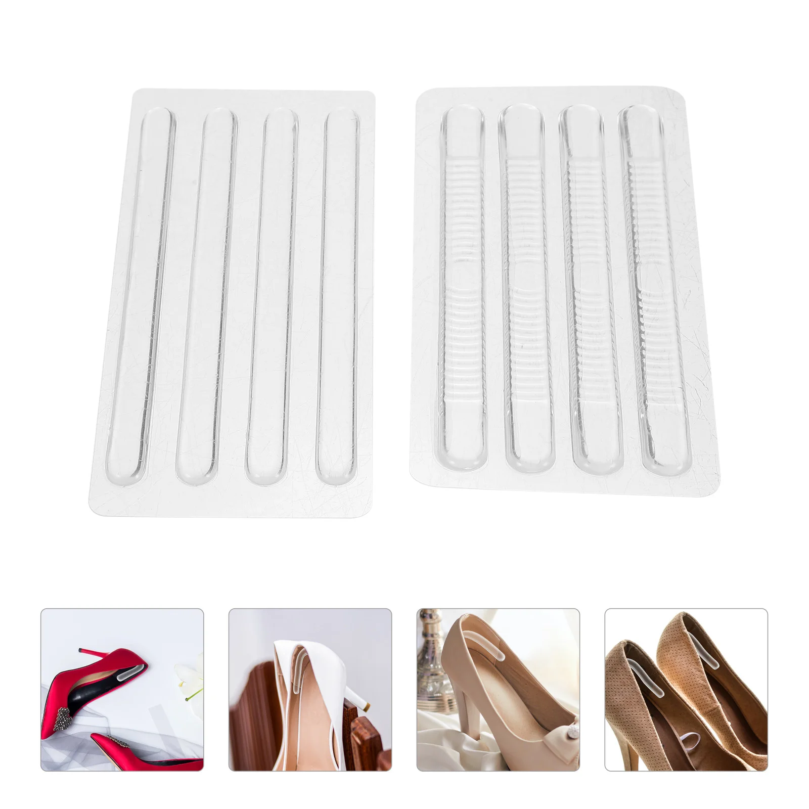 Shoe Inserts Grip Shoe Strap Grip 16Pcs Sling Shoe Grip Sandals Sling Backs Invisible Shoe Inserts High Heel Sole Pads