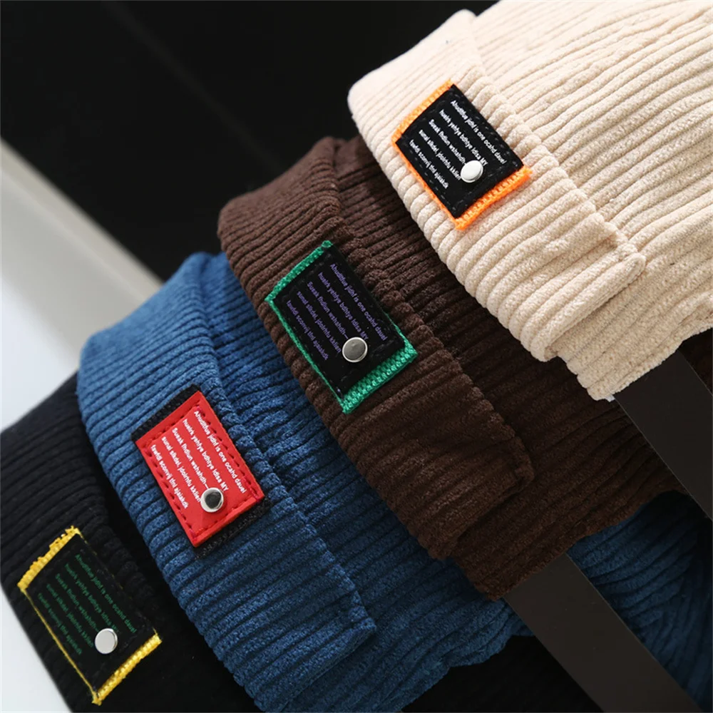 Berretto docker uomo vintage in velluto a coste regolabile_voghion.com