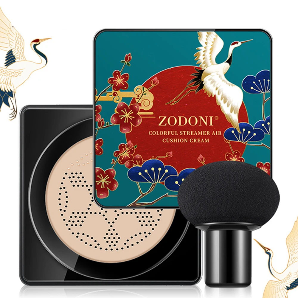 

BB Cream Air Cushion Face Foundation Natural Ivory Mushroom Head Concealer Whitening Base Makeup Cosmetic Waterproof Brighten