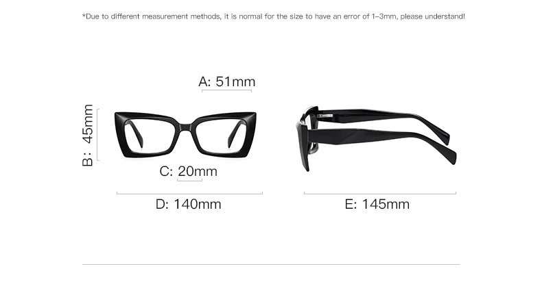 ENTITY Mode Frauen Cat Eye Brillen Hyperopie Myopie Lesebrille Anti Blau Licht Blockieren Optische Eyeglas2164 – Detail 14