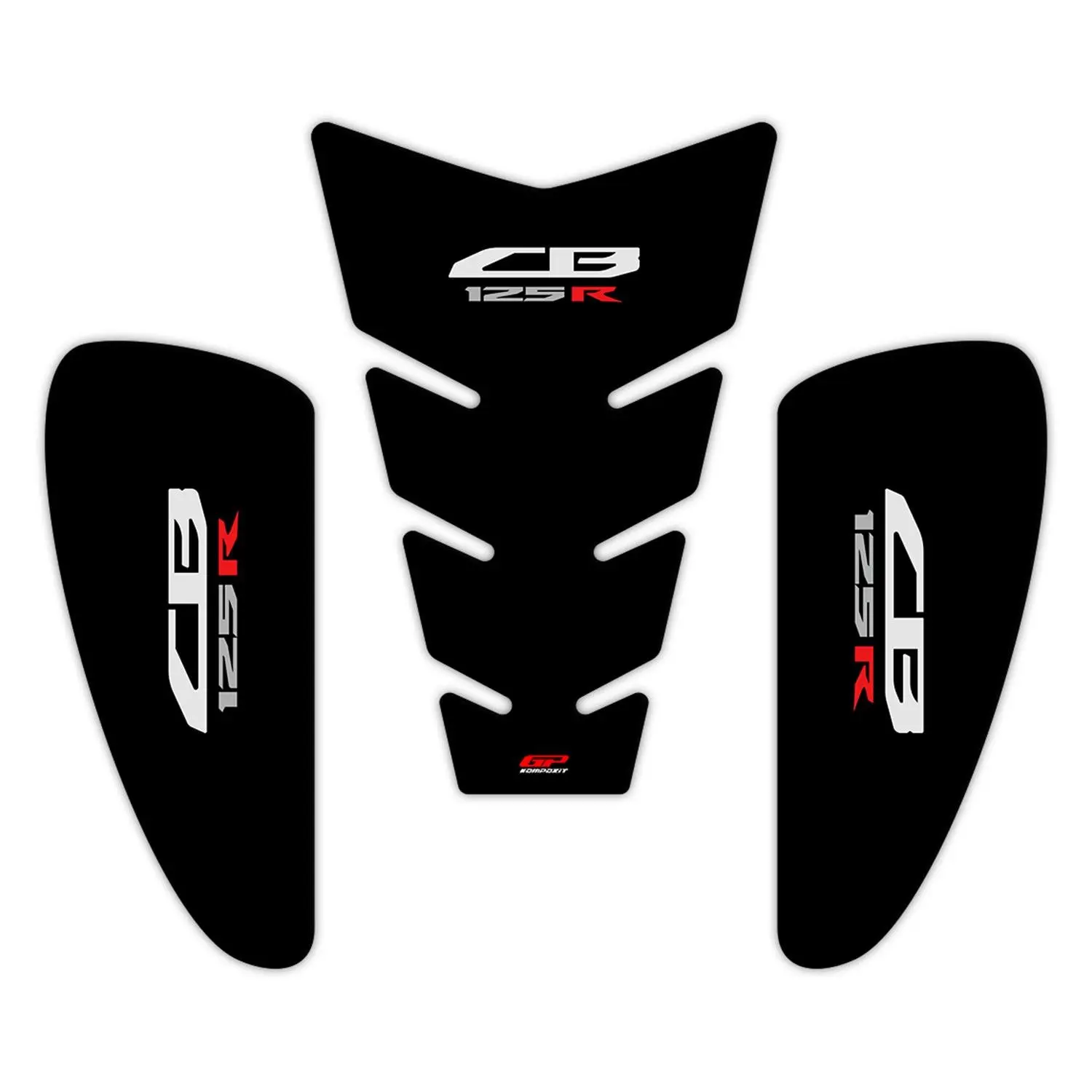 

GP Composite For CB 125 R 2018-2019 Compatible Tank Pad Set Black