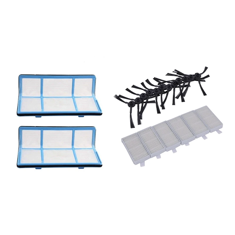 

Боковая щетка 12X, набор фильтров HEPA 6X для CHUWI Ilife V5S, V5, X5 Ilife, V3S, V3S Pro, V3L и 2X, сменный первичный фильтр