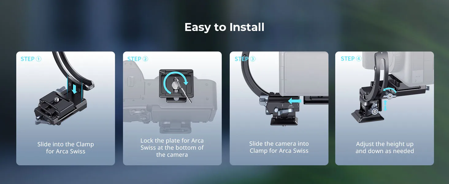 ZV-E10 Horizontal-to-Vertical Mount Plate Kit for Mirrorless Cameras for Sony Al