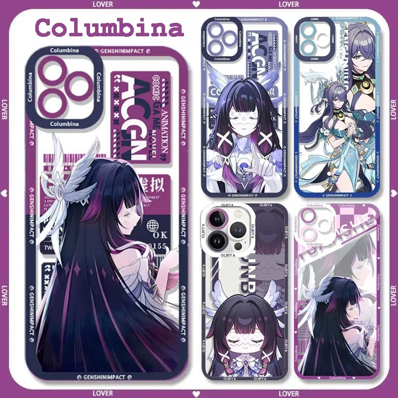 Columbina Soft Clear TPU Phone Case - Stylish Protective Cover