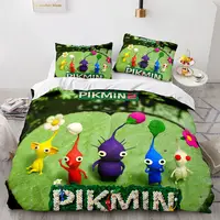Game PIKMIN Bedding Sets Hocotate Olimar Comforter Quilt Bed Cover Duvet Cover Pillow Case 2-3 Pieces Sets Kids Adult Size 2