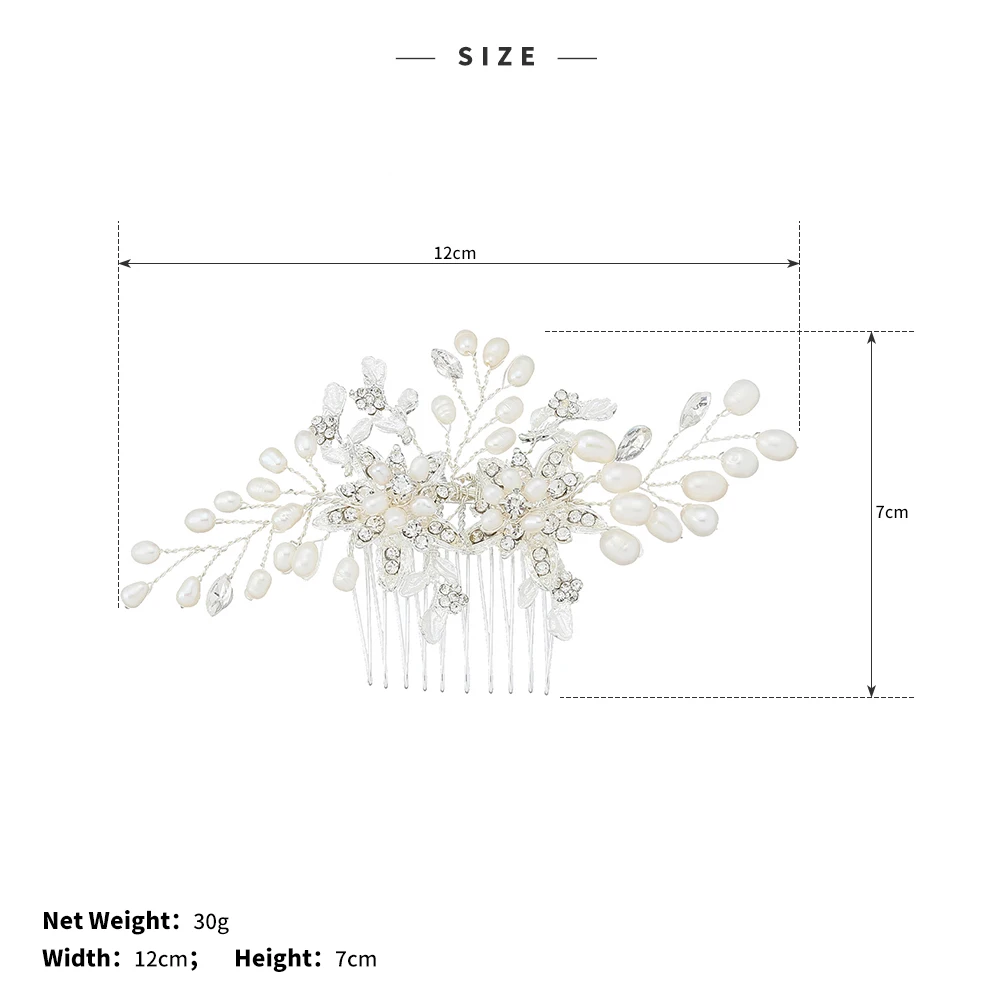 Sf45474e0ee504e3ab3b542502c7d6dba2 Bridal Wedding Hair Accessories Crystal gold Silver Color Hair Combs for Women Bride Headpiece Party Jewelry Bridesmaid Gift Mallzona